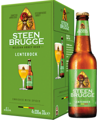 Steenbrugge Lentebock 4pack met flesjes van 0,33 liter